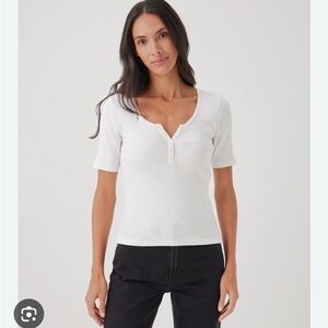 Pact Favorite Rib Henley Top